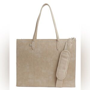 BEIS Large Work Tote Beige